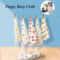 cartoon print pet dog bandana small dog cat scarf adjustable cotton dog puppy bandanas bibs summer pet dog grooming accessories