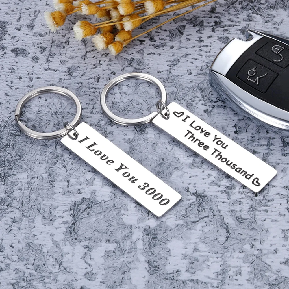 Я люблю тебя 3000 брелок Нержавеющая сталь для бойфренда муж Отец дочь