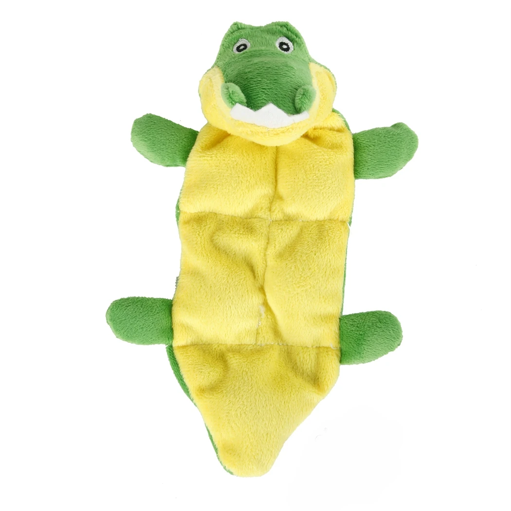 

Cartoon Pet Chew Squeaky Dog Toys Animal Crocodile Plush Dogs Interactive Cleaning Teeth Toy For Small Medium Pets Supplies