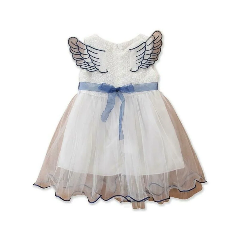 

Toddler Kid Girl Wings Princess Dress Summer Party Sleeveless Tutu Clothes