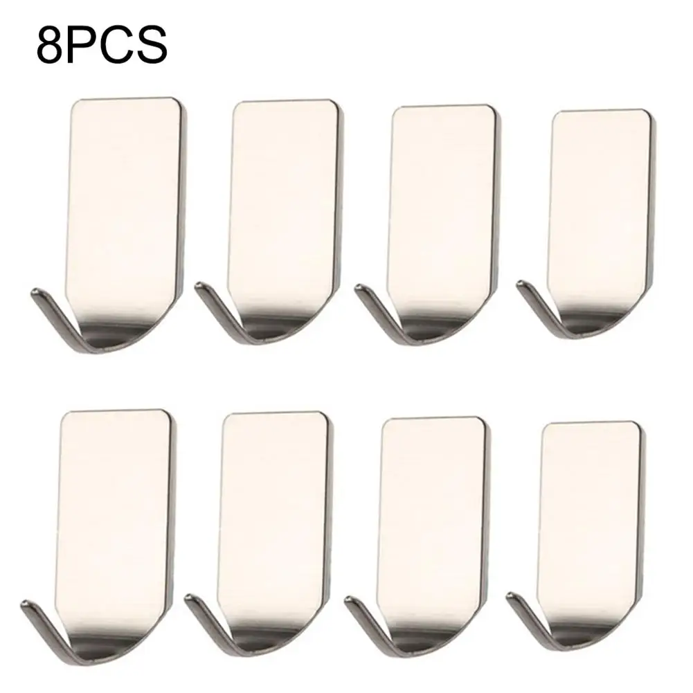 Крючки Настенные клейкие 304 из нержавеющей стали 8 шт. | Дом и сад