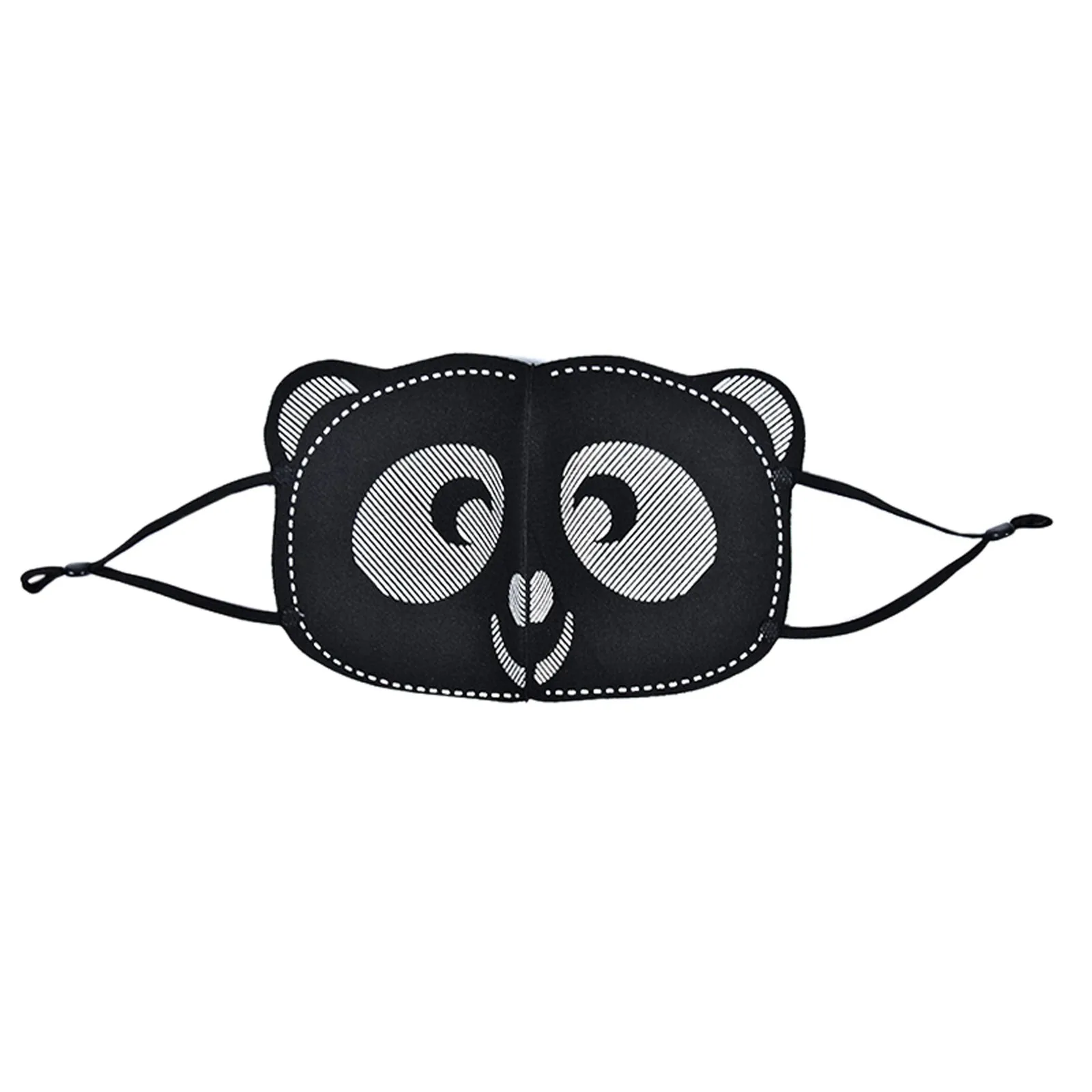 Маска Kawaii Panda унисекс черная маска для лица женщин и мужчин мультяшный фильтр