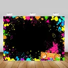 Фон для фотосъемки Let's Glow, светящийся неоновый декор для вечеринки, фон для фотосъемки с граффити, фильм, новечерние