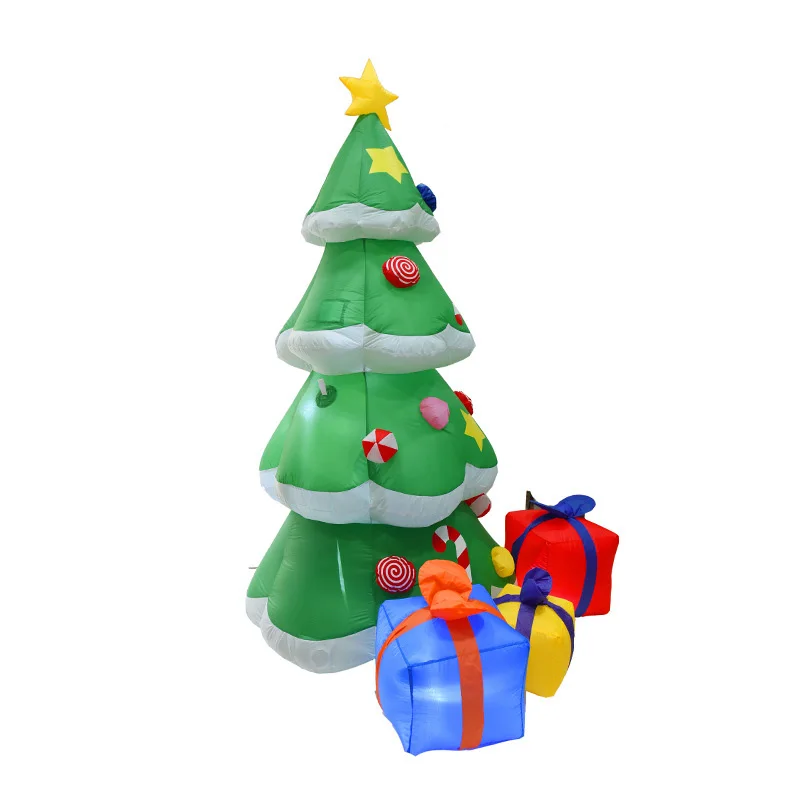 

210cm Inflatable Christmas Tree LED Light Air Pump Xmas Tree Indoor Outdoor Inflatable Toys Holiday Christmas Decoration