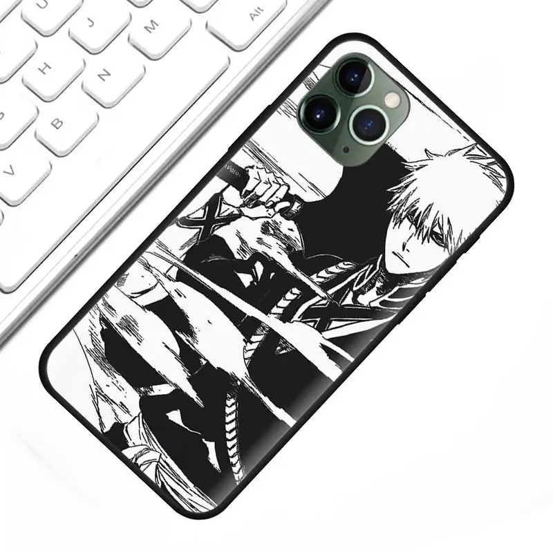 

Bleach Japan Anime Capa for Apple iPhone 12 Mini 11 Pro XS Max X XR 8 7 Plus 6 6S SE 2020 Black Silicone Phone Case Coque
