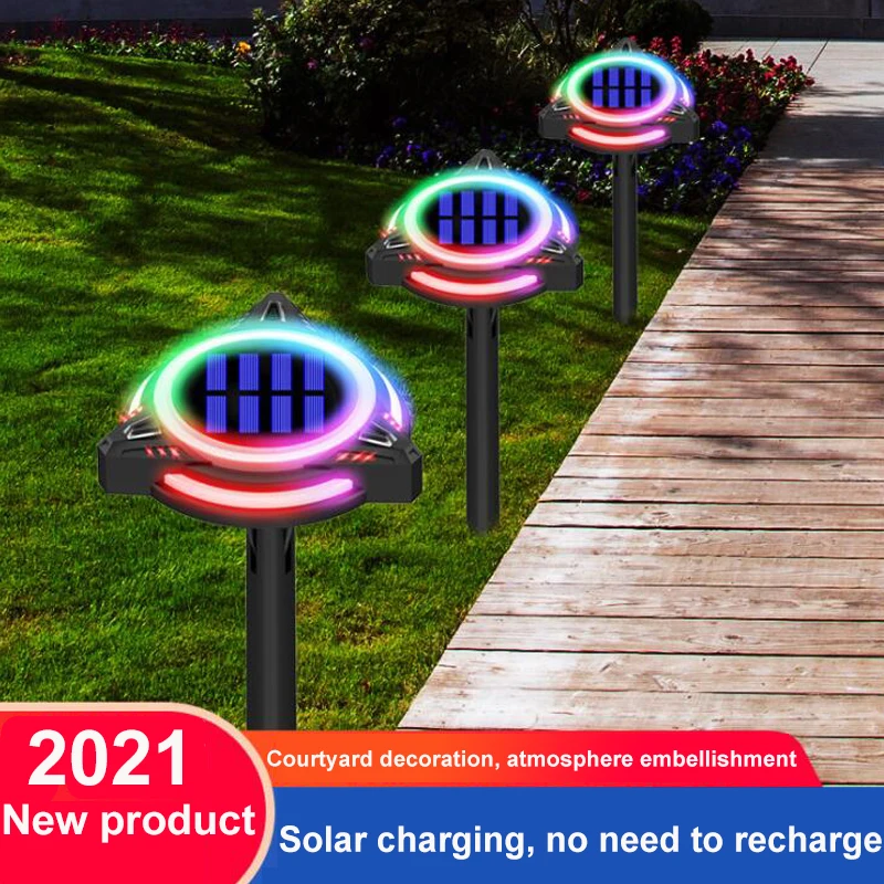 

New LED Solar Underground Lights Color Lights Outdoor Waterproof Underground Lights Garden Decoration Landscape Lights