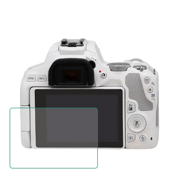 

Tempered Glass Protector Guard for Canon EOS 200D Rebel SL2 / Kiss X9 Camera LCD Display Screen Cover Protective Film Protection