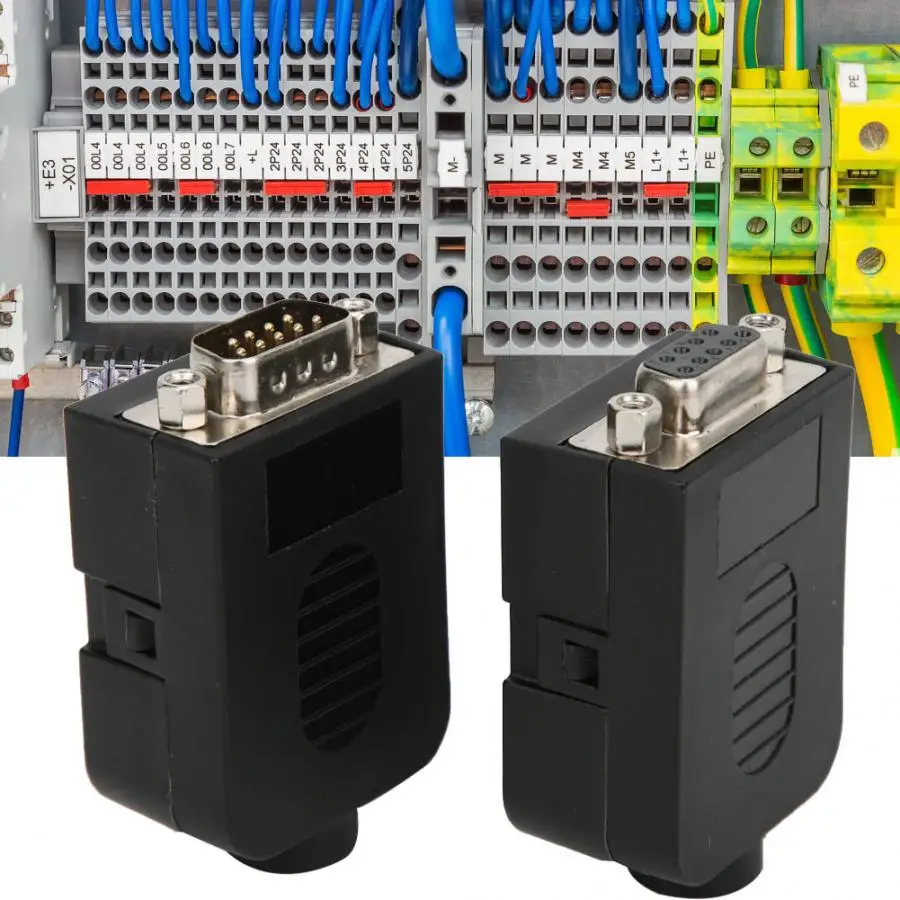 2 шт. проводной терминал DB9 9 контактный винтовой последовательный разъем для