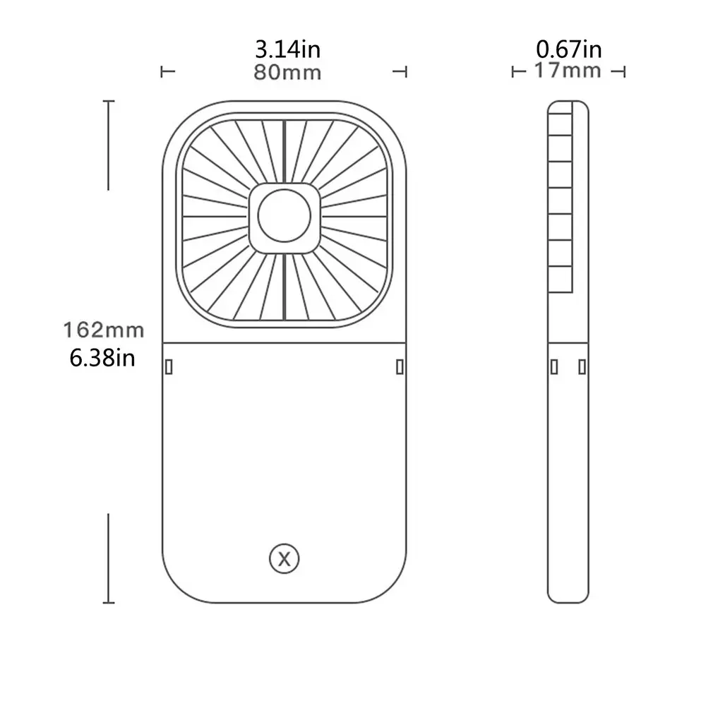 

Folding hanging neck fan desktop USB mute charging mini blower Student Travel Portable lazy hand-held ventilator