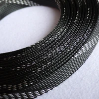 1 20m 3 25mm black silver cable sleeves snakeskin mesh wire pet expandable insulation sheathing braided pipe protect nylon tight