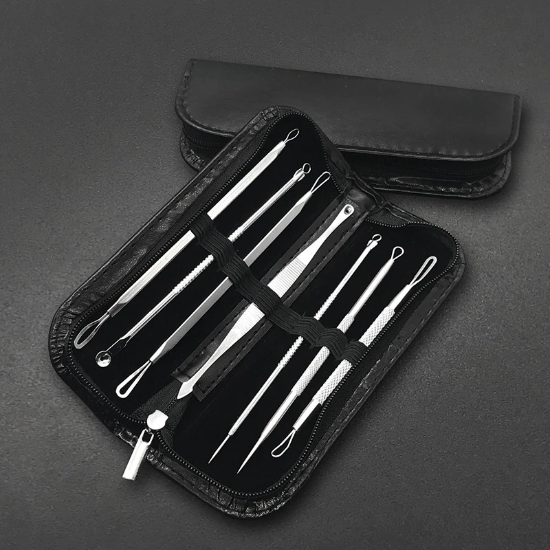 7 шт./компл. из нержавеющей стали для удаления прыщей угрей игл экстрактор прыщи