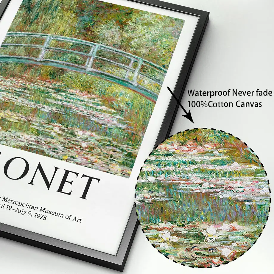 Клода монета мост пляж цветок сад настенная живопись холст скандинавские