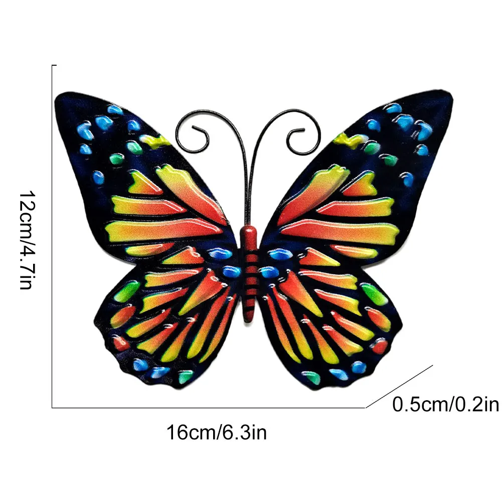 

11 Styles Metal Butterfly Wall Decor Animal Outdoor Indoor Art Sculpture Hanging Decoration For Home Garden Bedroom Statues