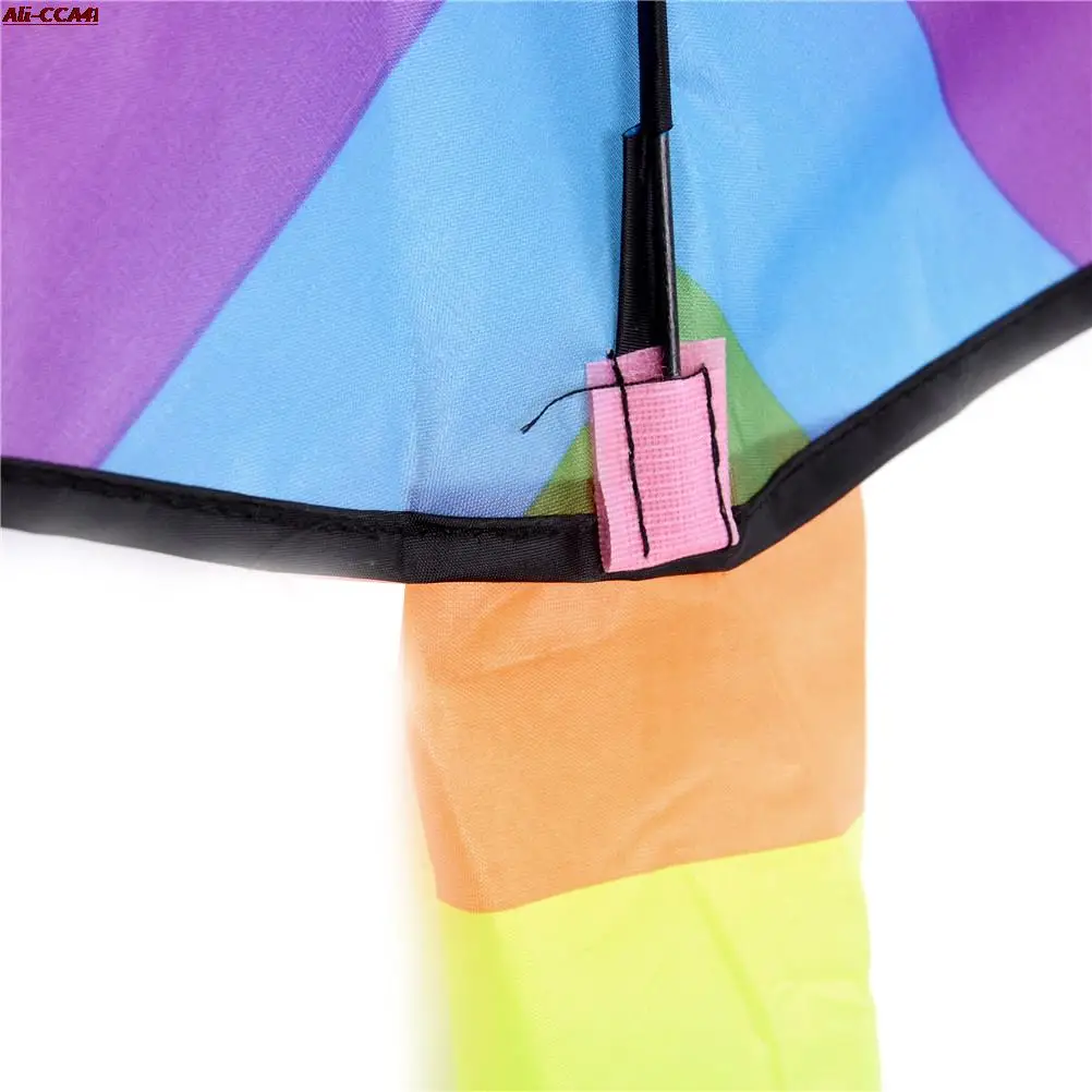 

Радужный воздушный змей, нейлоновые игрушки с длинным хвостом для детей, Детский воздушный змей для трюков, серфинга без контрольной панели...