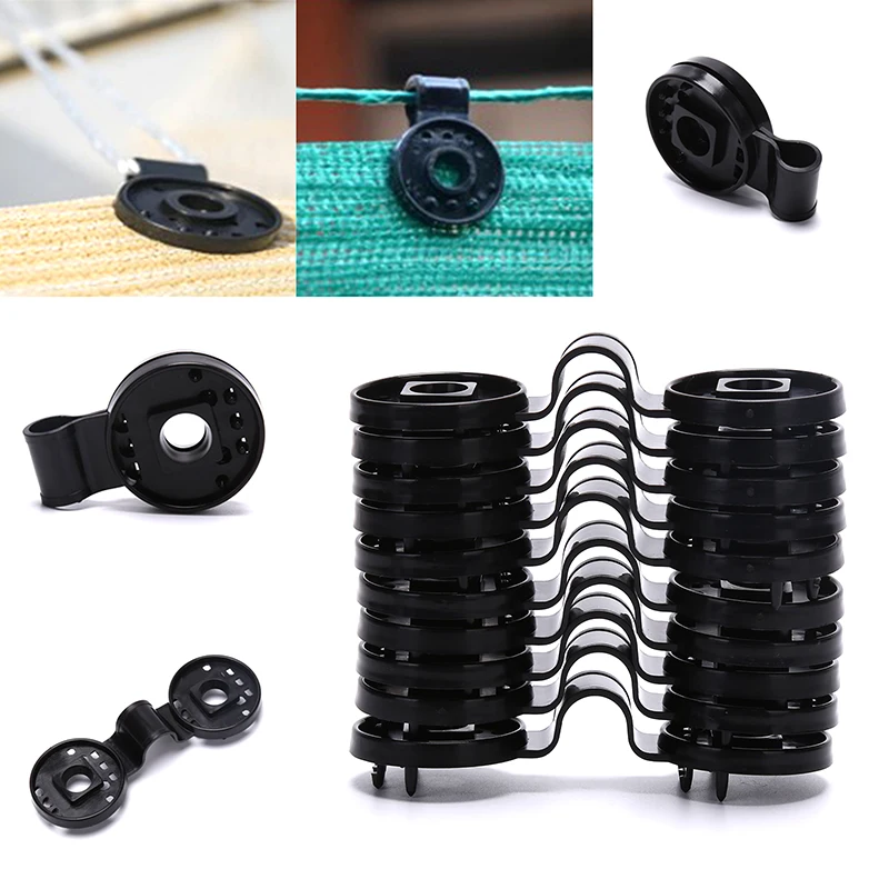 

10 шт. парниковая пленка для сельского хозяйства козырек от солнца зажимы инструменты повесить расширить втулка