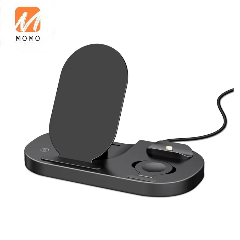 

New Cell Phone Watch 15 Watt Folding Folder Induction Charger 3IN1 Portable Multi Docking Station 3 IN 1 Charging Stand