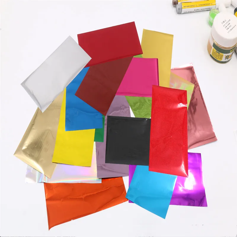 Бумага фольгированная для горячего стемпинга 8x15 см 20 шт. | Дом и сад