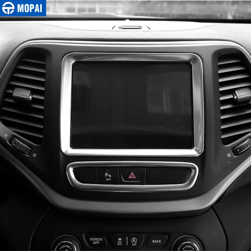 Автомобильная навигация MOPAI ABS декоративная рамка наклейки для Jeep Cherokee 2014