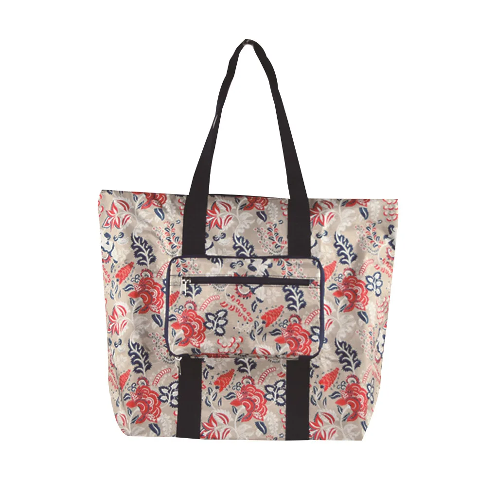 

Eco-Friendly Foldable Shopping Bags Premium Reusable Bag Large Capacity Handle Folding Tote Grocery Slight Quality Duty Handbag