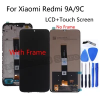 6 53 original new for xiaomi redmi 9a lcd display screen touch screen digitizer replacement repair parts for redmi 9c screen