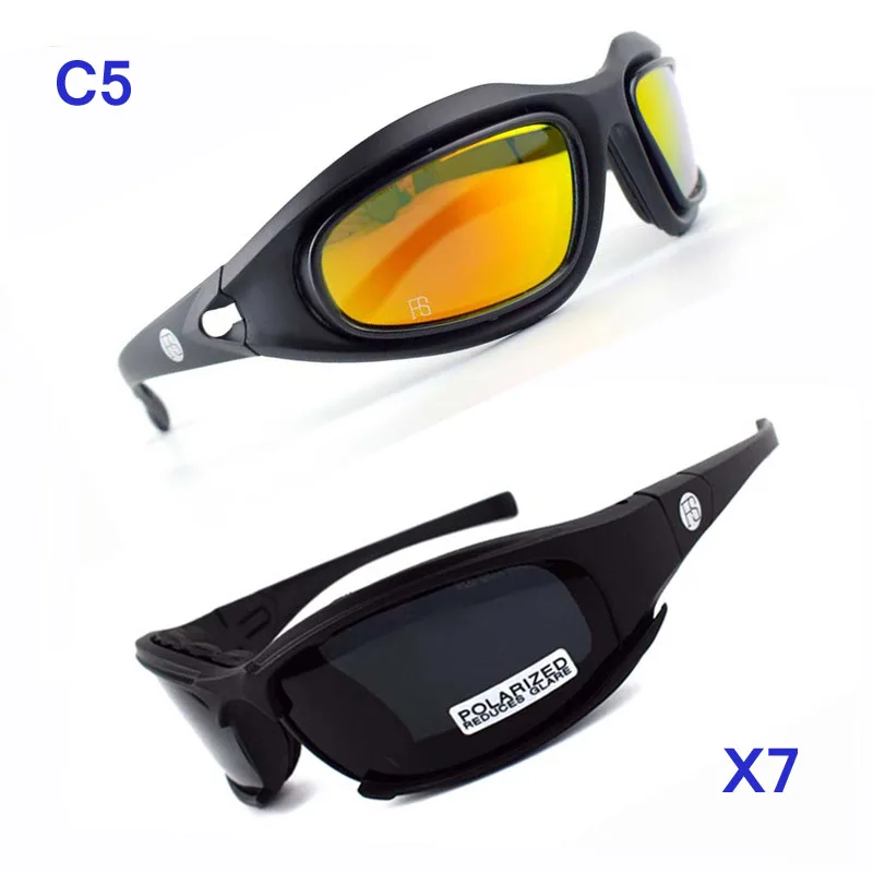 Военные страйкбольные очки для стрельбы уличные X7 C5 поляризационные спортивные