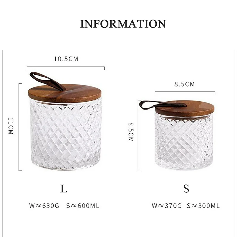 Деревянная крышка Герметичная канистра стеклянная банка зерновые чайные листья