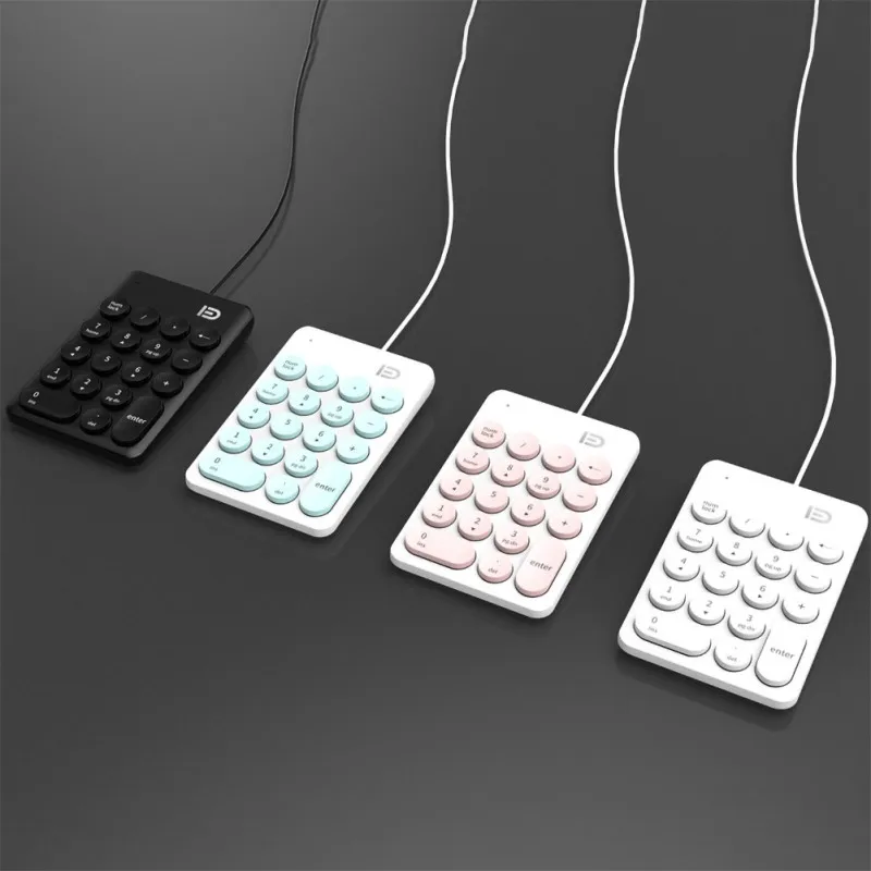 Тихий Мягкий сенсорный портативный цифровой клавиатуры 18 клавиш цифровая USB