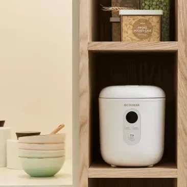 Xiaomi O плита Мини рисоварка 1.2л одна кнопка быстро вскипятить энергосберегающие каши Детские продукты антипригарное дно легкая чистка