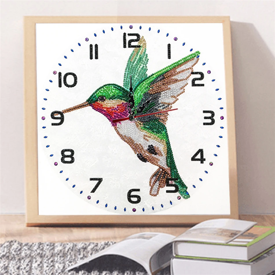 

Bird 5D Special Shape Diamond Real Clock Diamond Painting