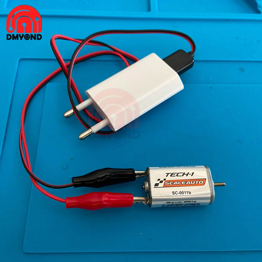 Alligator Test Clips Clamp to USB Male Connector Power Supply Adapter Wire 58cm Cable Red and Black | Обустройство дома