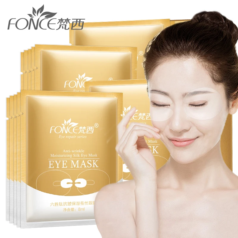 Fonce Korea Hexapeptide против морщин и увлажнения шелковые мешки для глаз темных кругов