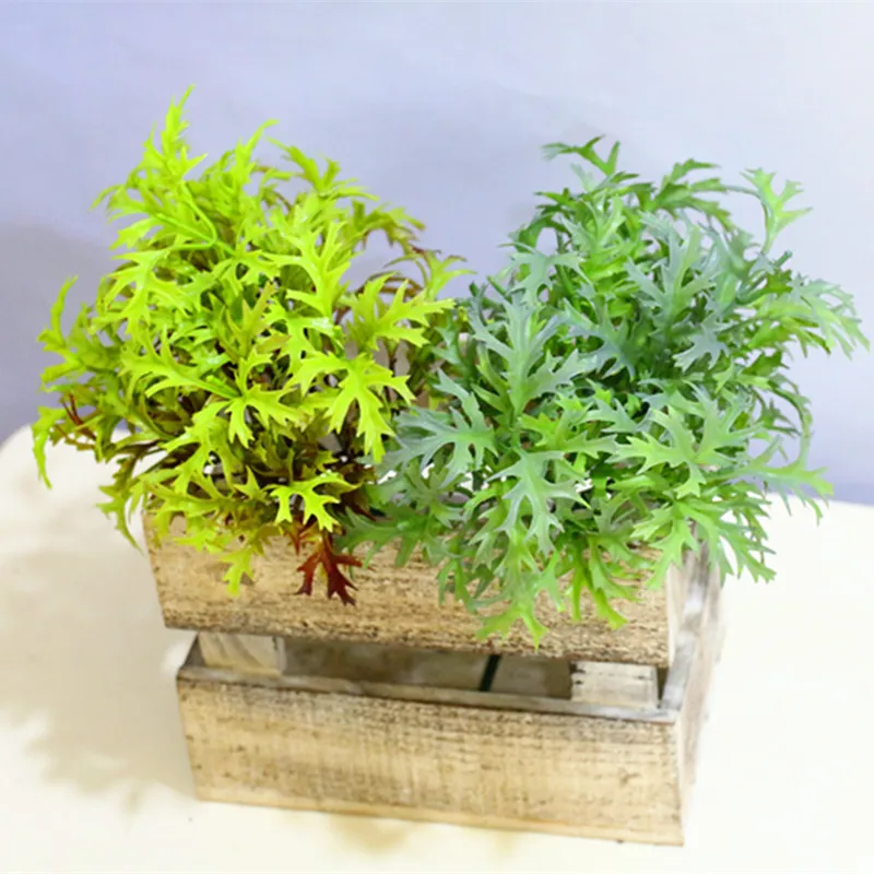 

Искусственная пластиковая трава Artemísia Свадебные офис магазин Настольный декоративный фальш-растений листьев