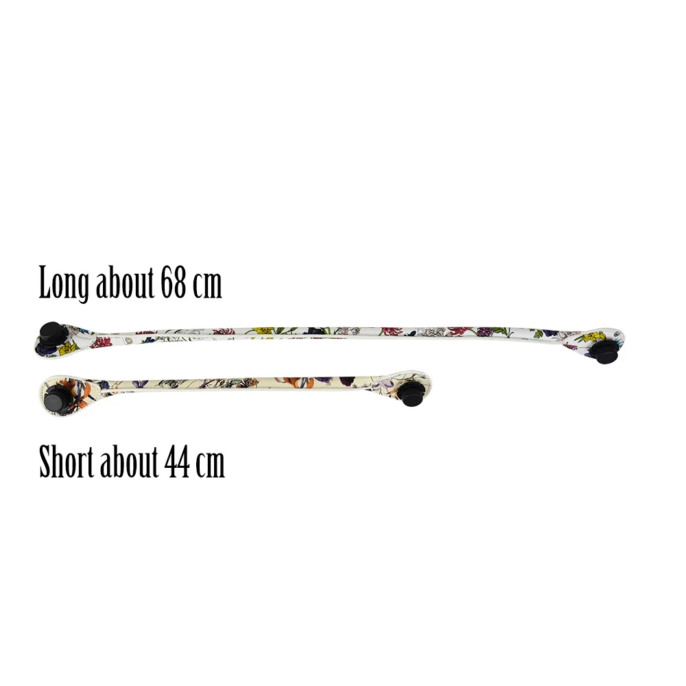 1 пара короткие и длинные ручки из искусственной кожи с цветочным принтом | Багаж