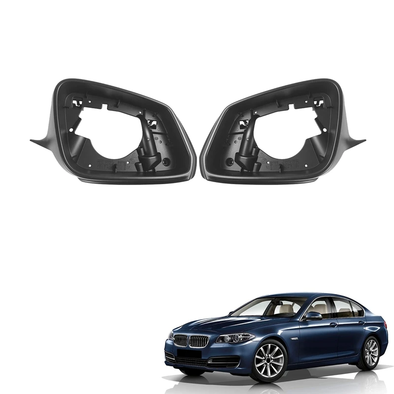 

Для-BMW 5 серии F10 F18 14-17 Автомобильное зеркало заднего вида стеклянная рамка Крышка бокового зеркала заднего вида базовый держатель отделка о...