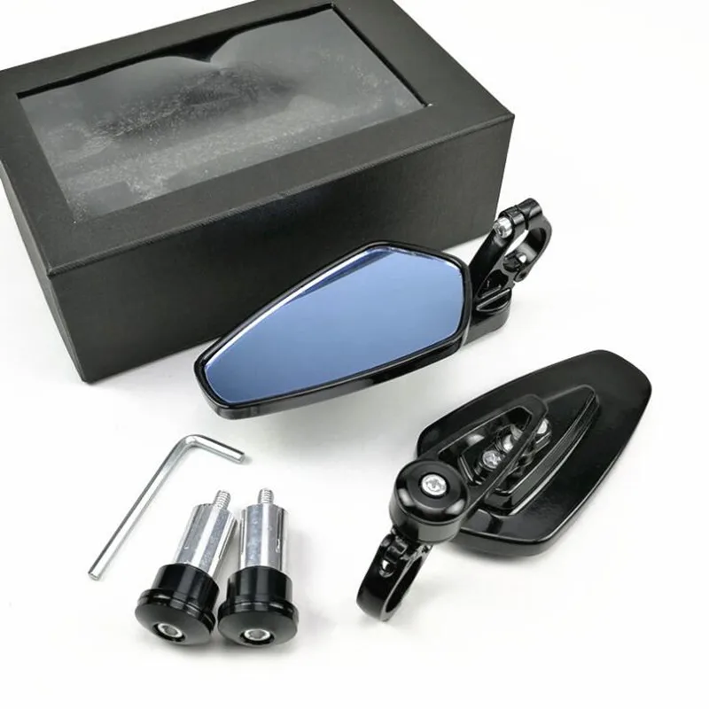 

Motorcycle mirror 7/8" 22mm moto handlebar end side rearview mirror for For Kawasaki Z125 pro Z650 Z750 Z800 Z900 Z1000 ER6N ER6
