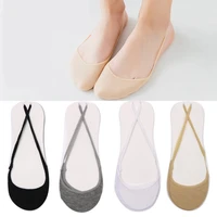 10pcs 5pairsset invisible cotton socks women summer silicone non slip socks for high heels shoes silk thin half palm suspender