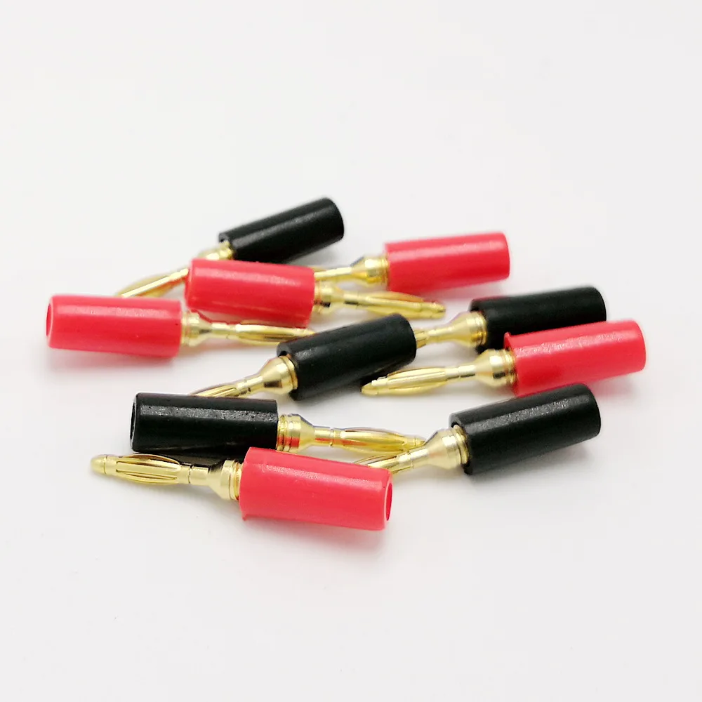 Красный и черный 2 мм разъем типа &quot банан клеммы Позолоченные проводки