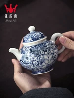 jingdezhen hand painted porcelain teapot archaize maintain flower porcelain teapot single pot small kung fu tea pot