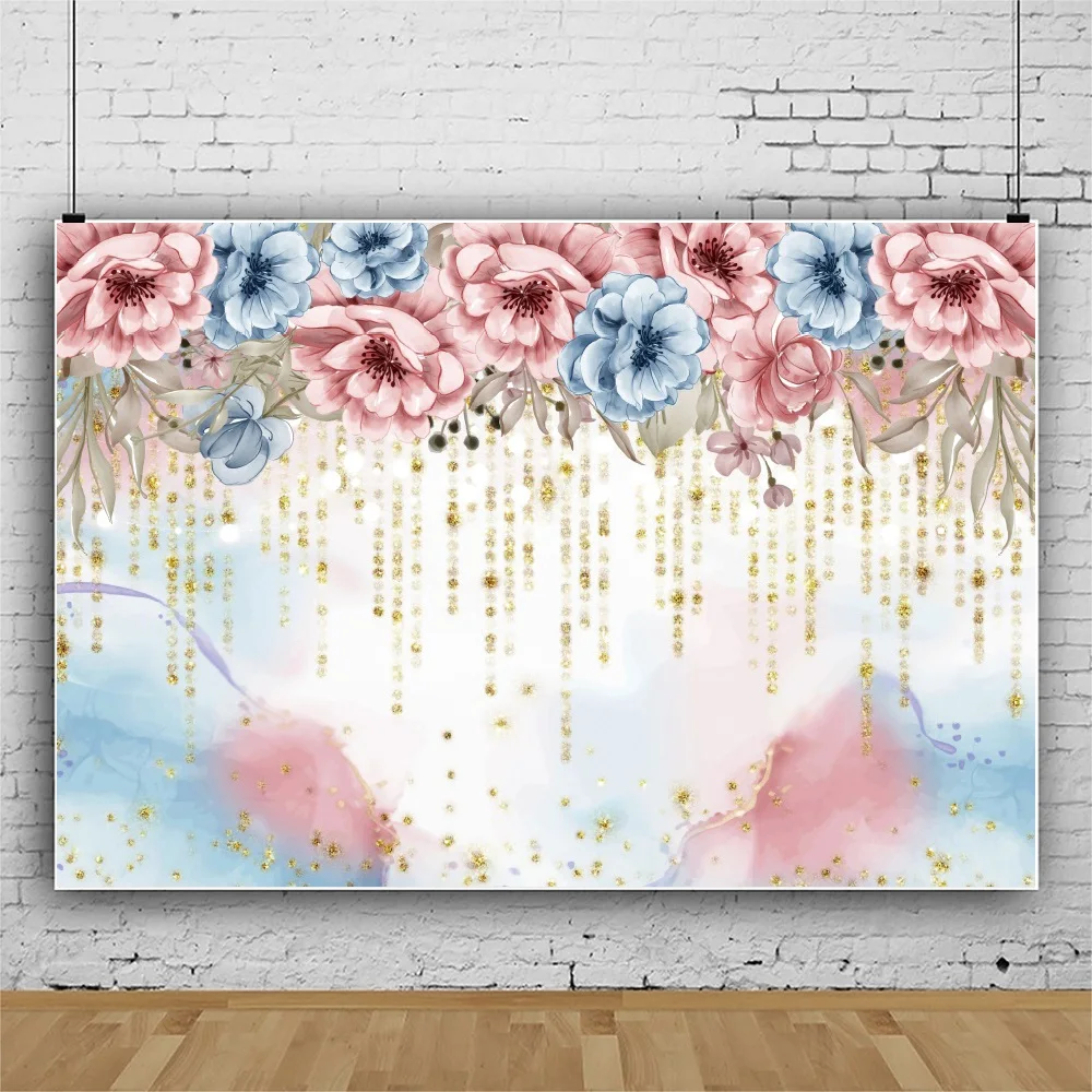 

Фон для фотосъемки с изображением красивых цветов на стену