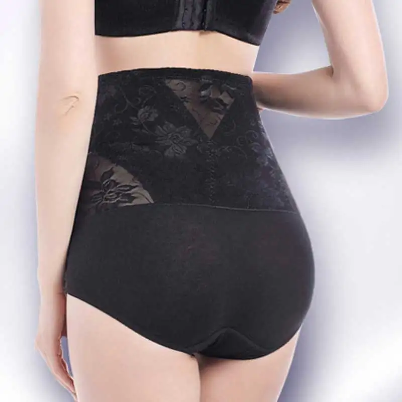 Высокая талия брюшной контроль брюки женские облегающее нижнее белье сжигающие