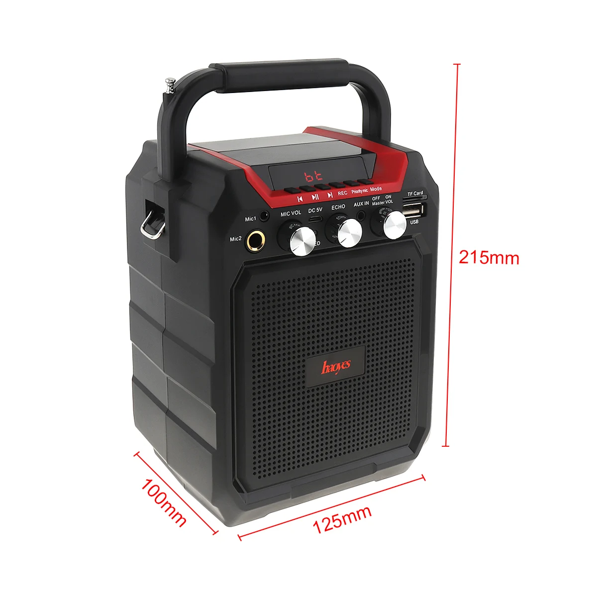 Haoyes K99 портативный 3D объемный сабвуфер с Поддержкой записи в один клик/двойной