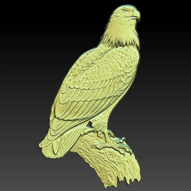 Eagle 3D Model Relief for CNC Router Printer Artcam Aspire Bas in STL file format | Инструменты