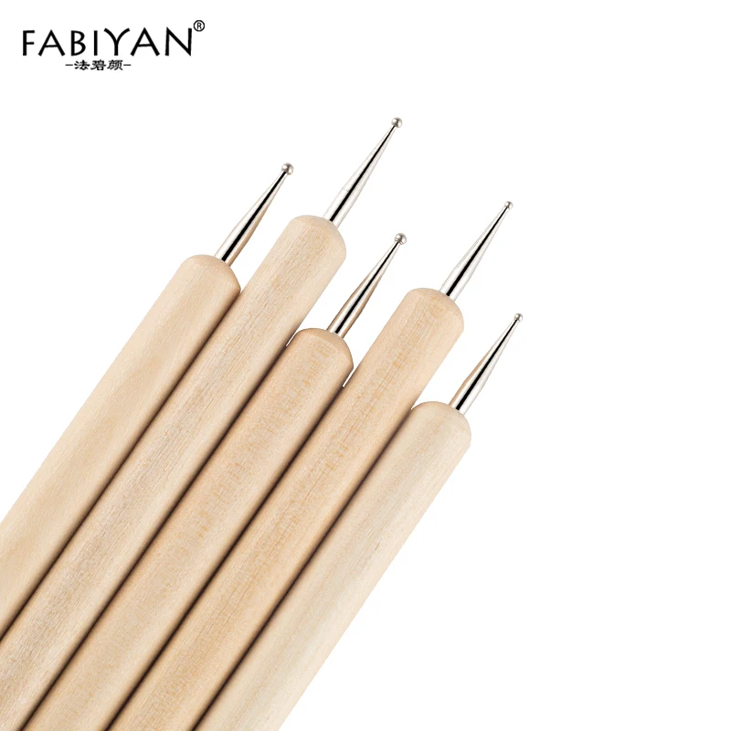 12 шт. цветных кистей для ногтей + 5 2-сторонних точек рисования ручка дизайна лака |