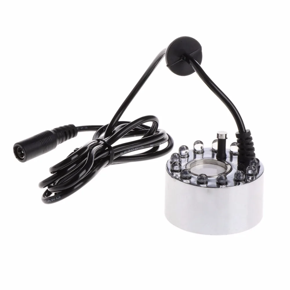 12 LED Colorful Light Ultrasonic Mist Maker Fogger Water Fountain Pond Decor Aquarium Fish Tank Supplies | Дом и сад