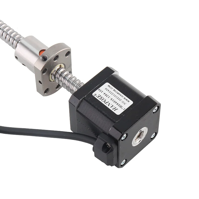 17HS8401S 48 мм nema 17 шаговый двигатель с шариковым винтом SFU1204 для гравировального