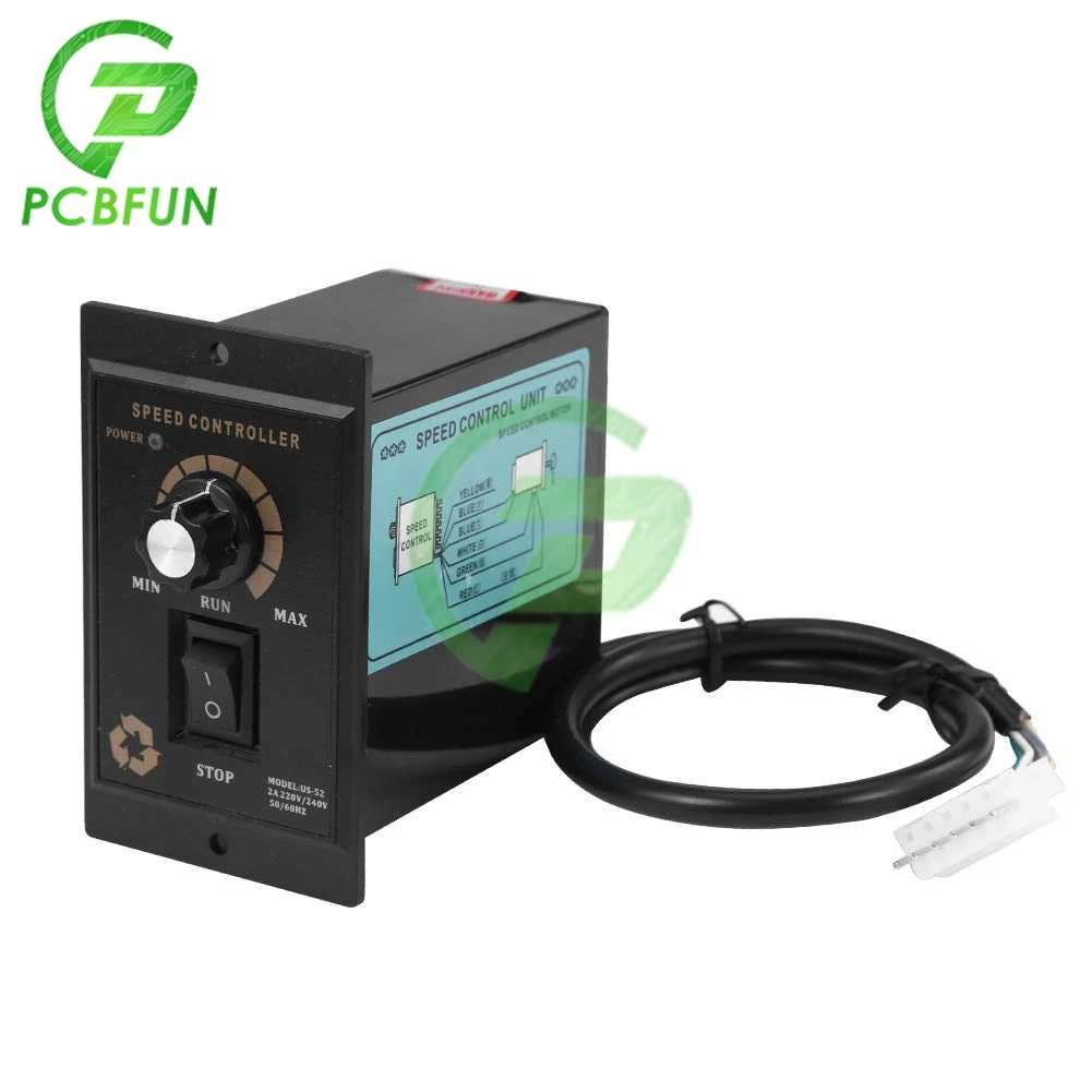 400W AC 220V 50/60Hz мотор Скорость регулятор вперед или назад Регулятор Редуктор для