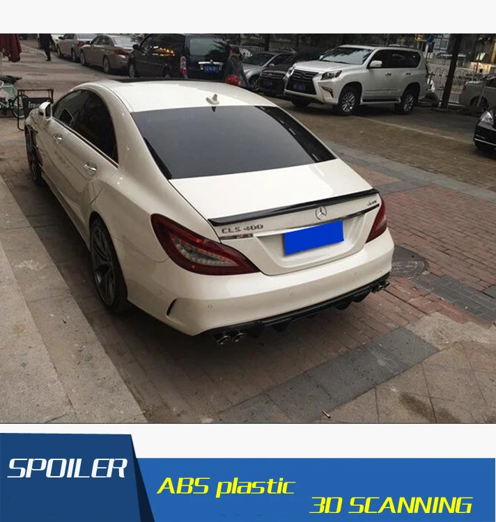 Спойлер высокого качества из углеродного волокна для Benz W218 CLS300 CLS350 CLS63 2012 2015|rear wing