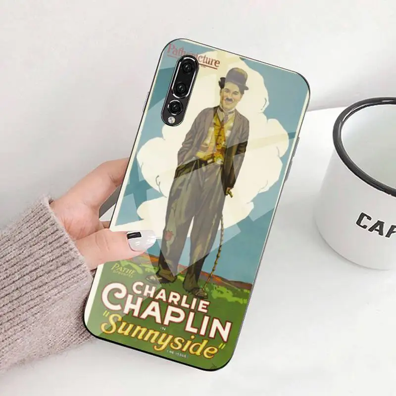 

0 CHARLIE CHAPLIN Phone Case Tempered Glass For Huawei P20 30 40 Pro Mate 20x 30 40 Pro Nova6 7 Honor 9X 10