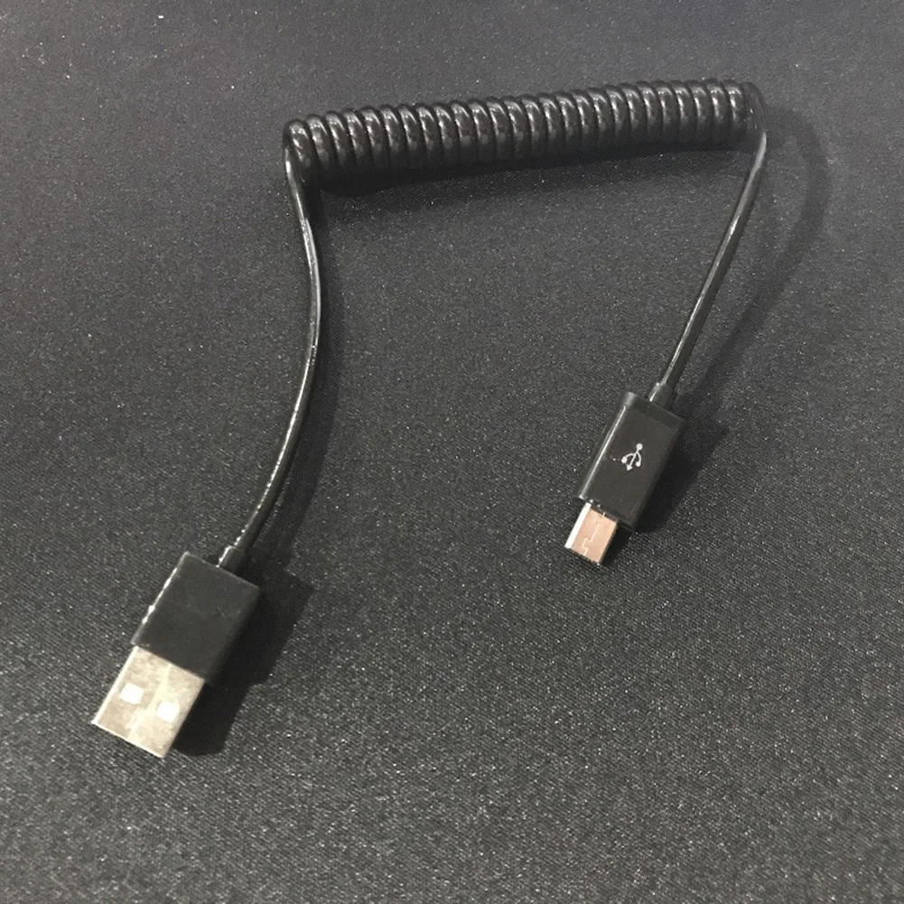 Универсальный USB 2,0 кабель для зарядки данных провод шнур черный/белый ABS Весна расширение twist line для V8 устройства сотовых телефонов