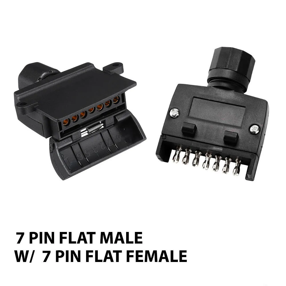 Набор мужского разъема AU 7 Pin Flat Trailer Plug для автодома, лодки, переходник соединительный, аксессуары для автомобиля